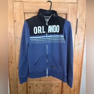 Orlando Magic Zip Up Jacket Forty Seven Brand Boys Size Large Womens Size Medium